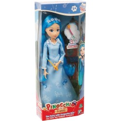 Giochi Preziosi - Pinocchio - Fata Turchina Di 30 Cm Dai Capelli Turchini Lunghi E Glitterati Con Due Bacchette Magiche Incluse 