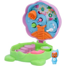 IMC Toys - CRY BABIES Little Changers Aqua | Capsula collezionabile a forma di fiore che include una mini Doll, una Pipetta e un