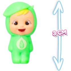IMC Toys - CRY BABIES Little Changers Greeny | Capsula collezionabile a forma di fiore che include una mini Doll, una Pipetta e 