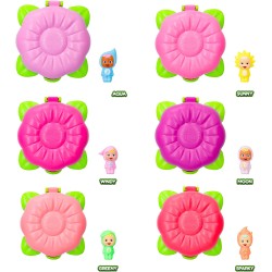 IMC Toys - CRY BABIES Little Changers Moon | Capsula collezionabile a forma di fiore che include una mini Doll, una Pipetta e un