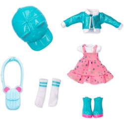 IMC Toys - BFF BY CRY BABIES S2 Lala | Bambola alla moda da Collezione con Capelli lunghi, Vestitini in tessuto e 9 Accessori - 