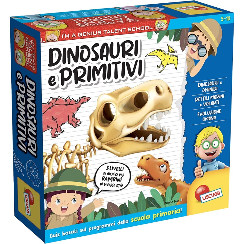 Lisciani Giochi - I m a Genius Talent School Dinosauri e Primitivi - LI100507