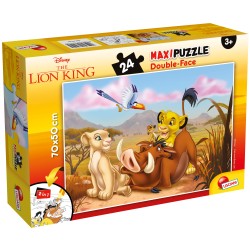 Lisciani Giochi - Disney Puzzle Supermaxi 24 Double Face, The Lion King, Re Leone - LI74105