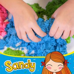 Lisciani Giochi - Sandy Rolls, Sabbia Magica 200 gr, colori assortiti - LI95438