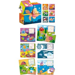 Lisciani Giochi - Montessori Bambino Legno Cubes & Logic - LI96879