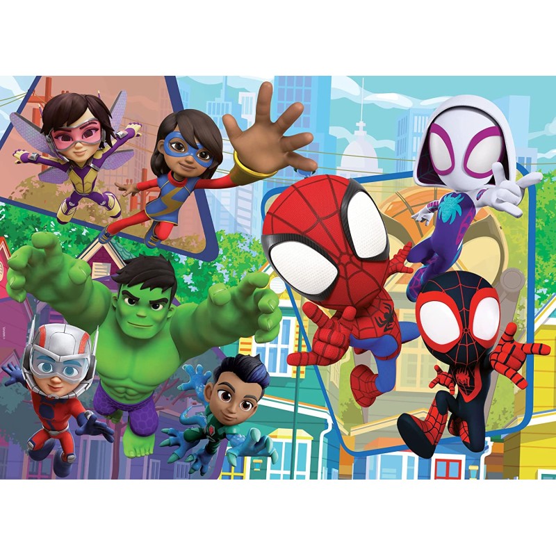 Lisciani Giochi - Marvel Spidey Puzzle Double Face Maxi Floor 24 - LI99726