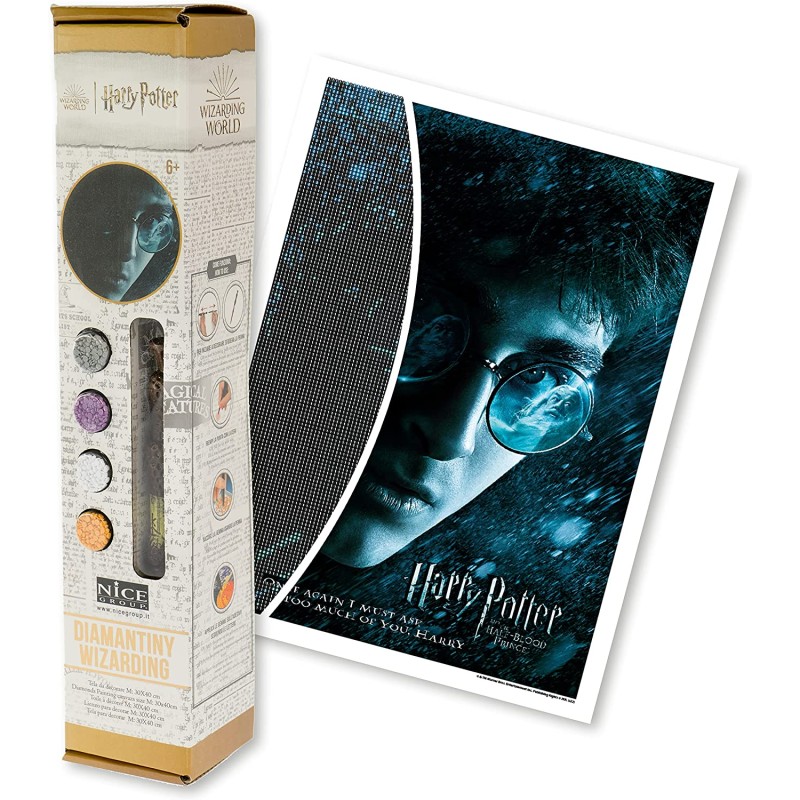 DIAMANTINY Harry Potter – Wizarding Art Medium Il Principe Mezzosangue –  Kit crea il Mosaico, Attività Crystal Art