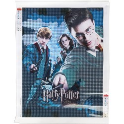 DIAMANTINY Harry Potter – Wizarding Art Medium l’Ordine della Fenice – Kit crea il Mosaico, Attività Crystal Art, Diamond Painti
