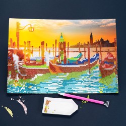 DIAMANTINY Level Up - Nice Group Creative Art, Diamond Painting Kit crea il mosaico, LANDSCAPE, Venezia - NICE96306