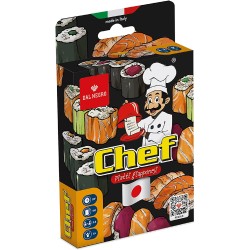 Dal Negro - Chef Piatti Giapponesi, Gioco di Carte, adatto per famiglie e bambini 6+, da 2 a 8 giocatori - D057098