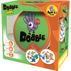 Asmodee - Dobble Kids, Gioco da Tavolo per Tutta la Famiglia, 2-5 Giocatori, 4+ Anni, Edizione in Italiano - AS8231