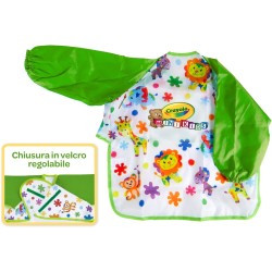 CRAYOLA Mini Kids Grembiulino a Maniche Lunghe per Proteggere i Vestiti, età 12 Mesi, Peso Fino a 17 kg - CRA81-3940