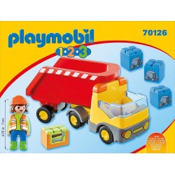 Playmobil 1.2.3 70126 - Camion del Cantiere, dai 18 mesi - PM0126