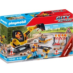 Playmobil - City Action 71045 Promo Pack Cantiere Stradale