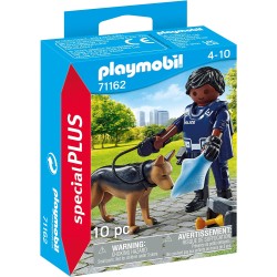 Playmobil - Special PLUS 71162 Agente con Cane Poliziotto