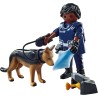 Playmobil - Special PLUS 71162 Agente con Cane Poliziotto