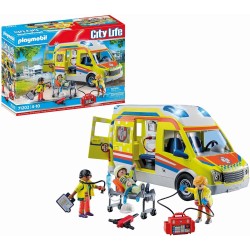 Playmobil - City Life 71202 Ambulanza con Luci e Suoni
