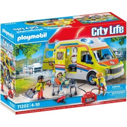 Playmobil - City Life 71202 Ambulanza con Luci e Suoni