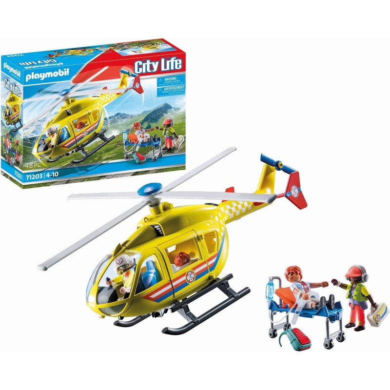 Playmobil - City Life 71203 Elicottero di Soccorso