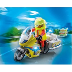 Playmobil - City Life 71205 Soccorritore con Moto