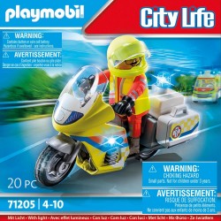 Playmobil - City Life 71205 Soccorritore con Moto