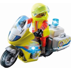 Playmobil - City Life 71205 Soccorritore con Moto