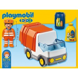 Playmobil - 1.2.3 6774 Camion Smaltimento Rifiuti