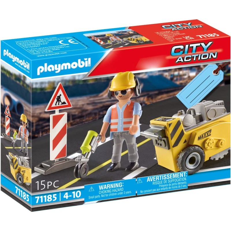 Playmobil - City Action 71185 Manutenzione Stradale