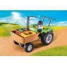 Playmobil - Country 71249 Trattore con Rimorchio, incl. cassete per il trasporto, trattore verde per la fattoria biologica, gioc