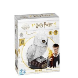 Prime 3D - Puzzle 3D Harry Potter - Edvige 112 pz, dimensioni: 27x22x35,3 cm - 51077.CTY