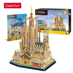 Sagrada Familia Barcelona Fun 3D Puzzle 184 pz. 30 cm h National Geografic - DS0984H.CBF