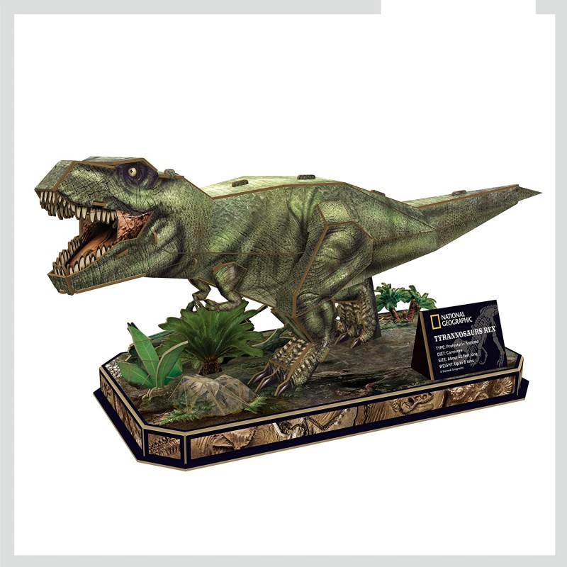 Cubic Fun 3D - National Geographic - T-Rex Puzzle 63 pz. - DS1051H.CBF