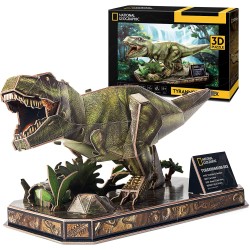 Cubic Fun 3D - National Geographic - T-Rex Puzzle 63 pz. - DS1051H.CBF