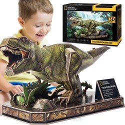 Cubic Fun 3D - National Geographic - T-Rex Puzzle 63 pz. - DS1051H.CBF