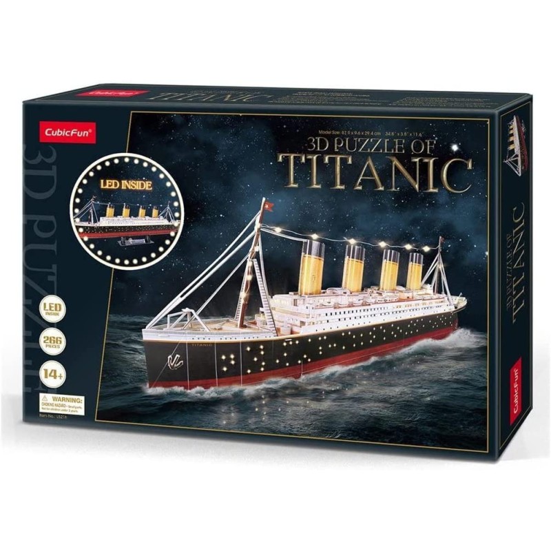 Cubic Fun - Puzzle 3D LED Titanic 266 pz. - L521H.CBF