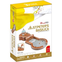 CubicFun - Puzzle 3D Basilica di San Pietro 144 pz. - MC092H.CBF
