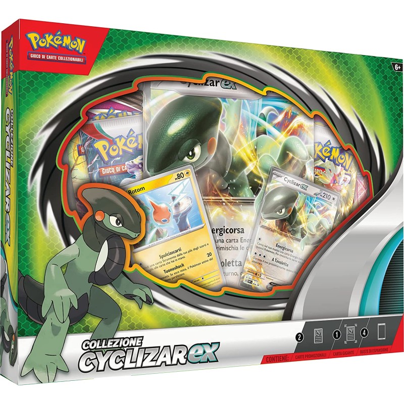 Pokémon Collezione Cyclizar-ex del GCC Pokémon (due carte promozionali olografiche, una carta olografica gigante e quattro buste