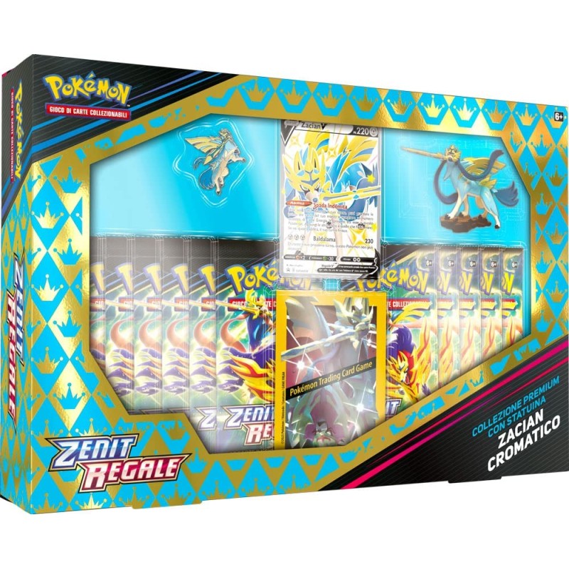 Gamevision - Pokemon Zenit Regale Collezione Premium con Statuina ITA (Zacian Cromatico) - PK60283-1