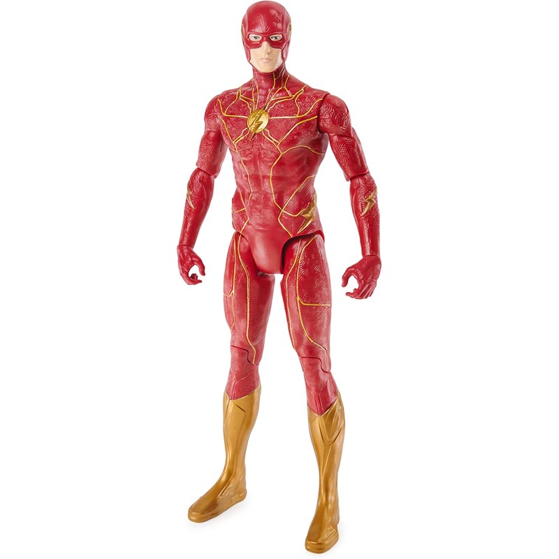 DC Comics, The Flash, Personaggio di Flash da 30 cm con decorazioni originali del film The Flash e 11 punti di articolazione - 6