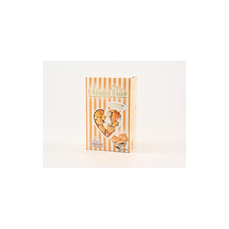 CRISPO Confetti Selection Color Cuoricini Mignon Arancio 500gr, 04235