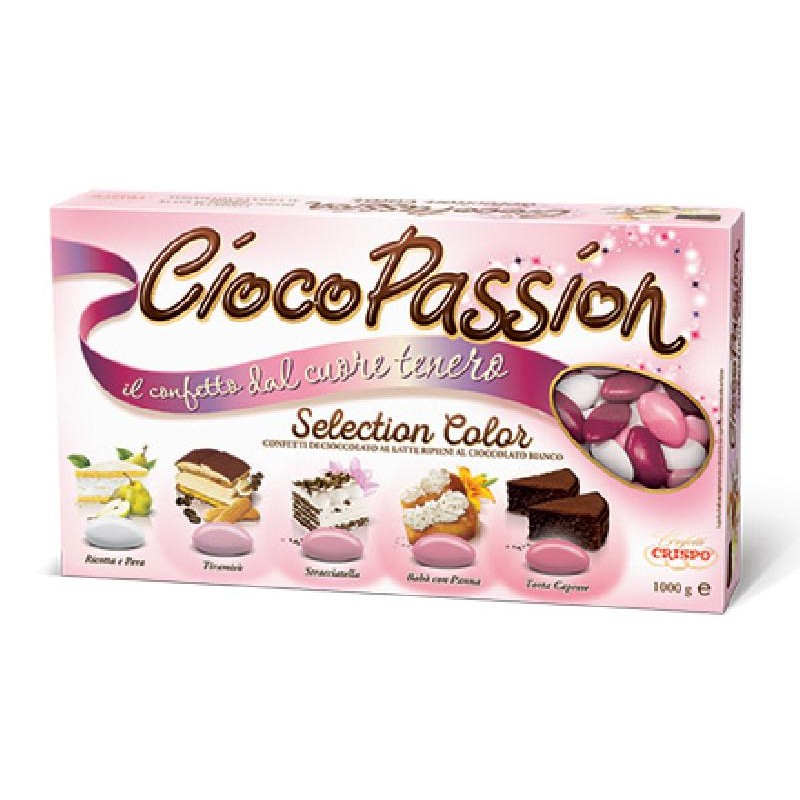CRISPO Confetti CiocoPassion Selection Color Rosa 1kg, 04253