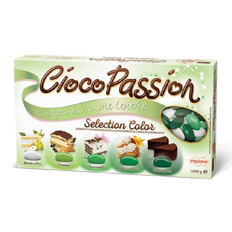 CRISPO Confetti CiocoPassion Selection Color Verdi, 1kg