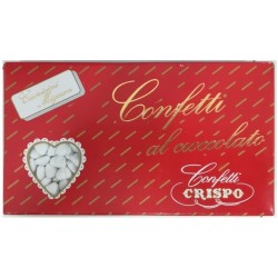 CRISPO Cuoricini Mignon al Cioccolato colore bianco 1kg, 04741