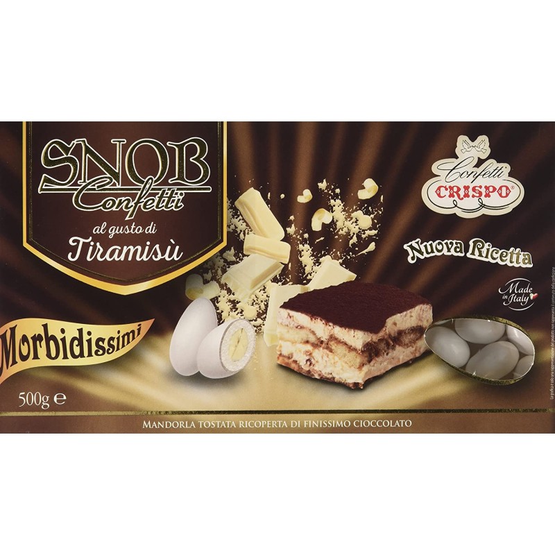 CRISPO Confetti Snob Tiramisù - Colore Bianco - 500gr, 05402