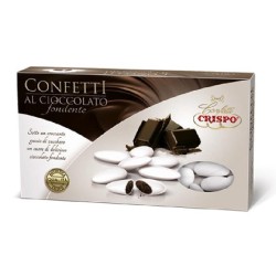 CRISPO Confetti al Cioccolato Fondente Bianchi - 1 kg, 05429