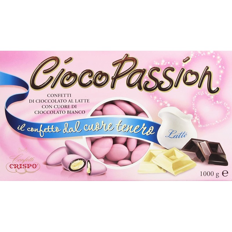 Confetti Buratti Cuoricini Cioccolato Bianchi - Kg 1 