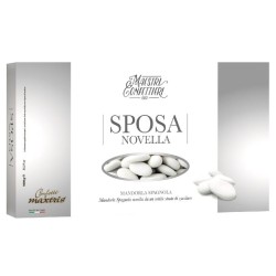 MAXTRIS Confetti Sposa Novella Bianco con Mandorla 36 Spagnola 1kg, MAX017