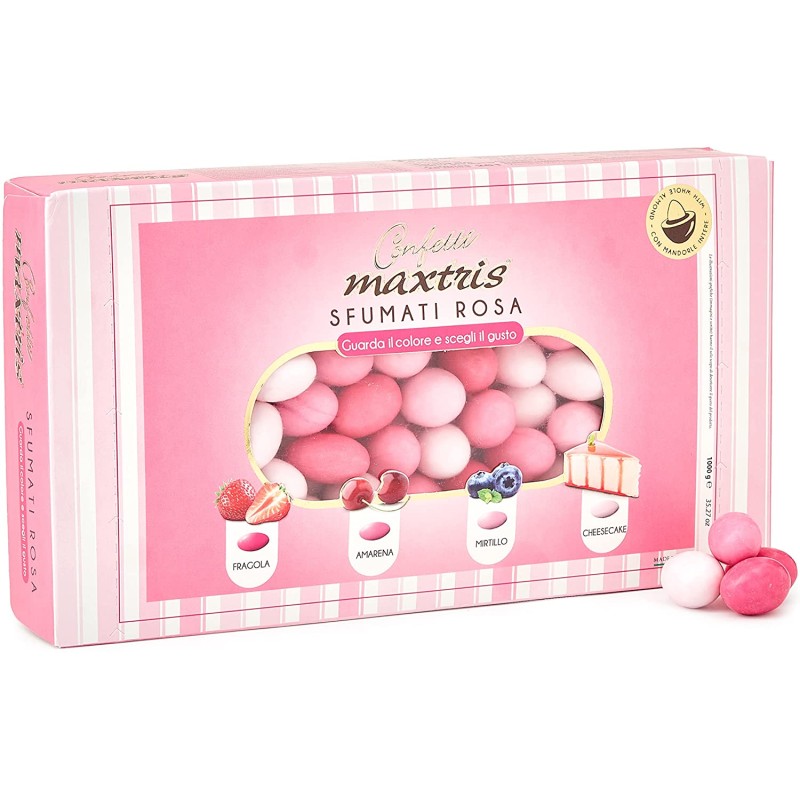 MAXTRIS Confetti Sfumati Rosa 4 Gusti 1Kg, MAX039