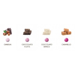 MAXTRIS Confetti Les Noisettes alla Nocciola Sfumati Rosa Tondi (4 gusti) 1kg, MAX041