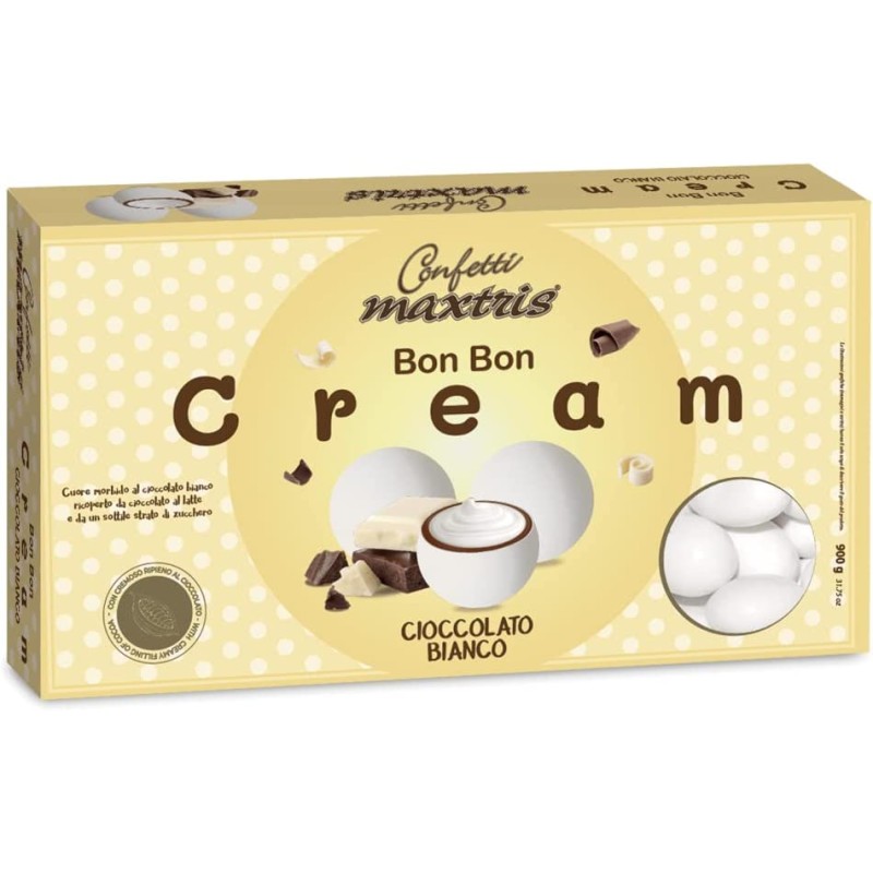 MAXTRIS Confetti Bon Bon Cream Cioccolato Bianco - 900 gr